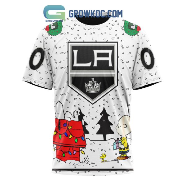 Los Angeles Kings NHL Mix Snoopy Peanuts Christmas Personalized Hoodie T Shirt