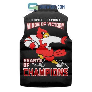 Louisville Cardinals Wings Of Victory Hearts Of Champions Sleeveless Puffer Jacket