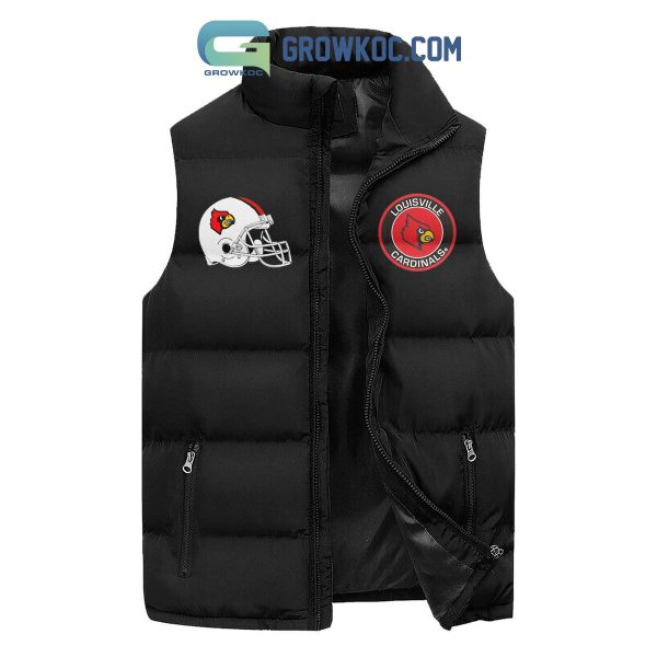 Louisville Cardinals Wings Of Victory Hearts Of Champions Sleeveless Puffer Jacket