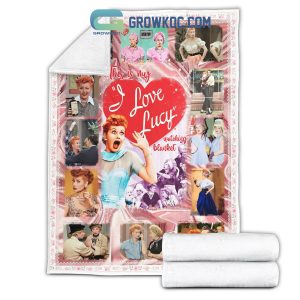 Lucille Ball This Is My I Love Lucy Sitcom Watching Blanket Christmas Blanket Fleece