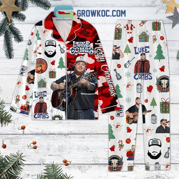 Luke Combs Merry Christmas Pajamas Set