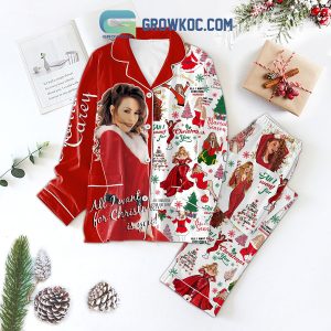 Mariah Carey Merry Christmas Holiday Pajamas Set