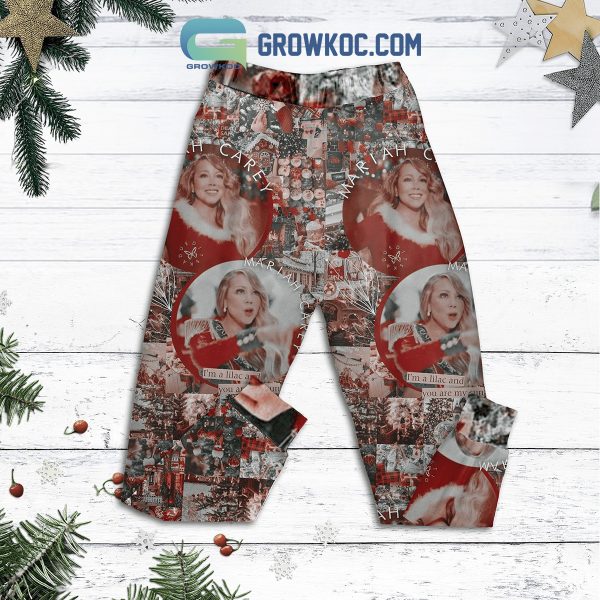 Mariah Carey Oh Santa Merry Christmas Pajamas Set