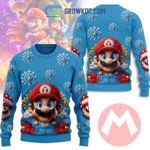 Super Mario Ho Ho Ho Christmas Ugly Sweater