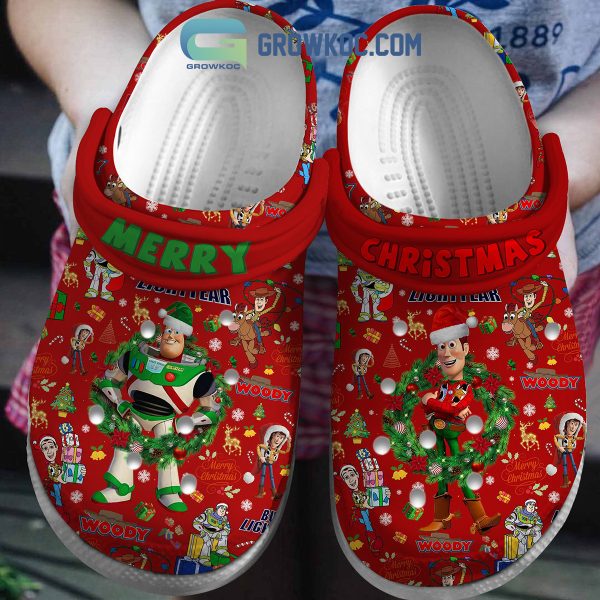 Merry Christmas Woody Cartoon Movies Clogs Crocs