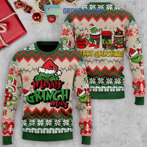 Merry Grinchmas Snow Christmas Ugly Sweater