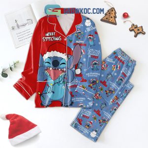 Merry Stitchmas All I Want For A Chirstmas Pajamas Set