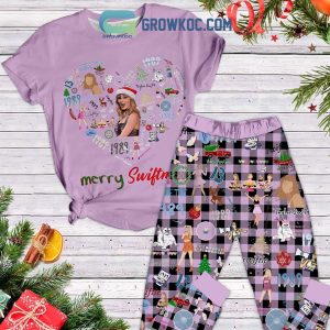 Merry Swiftmas Love Heart Pajamas Set