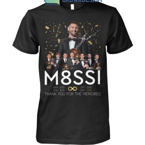 Messi 8 Ballon d or 2023 Memories T Shirt