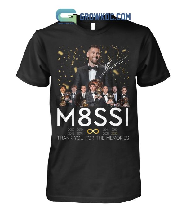 Messi 8 Ballon d or 2023 Memories T Shirt