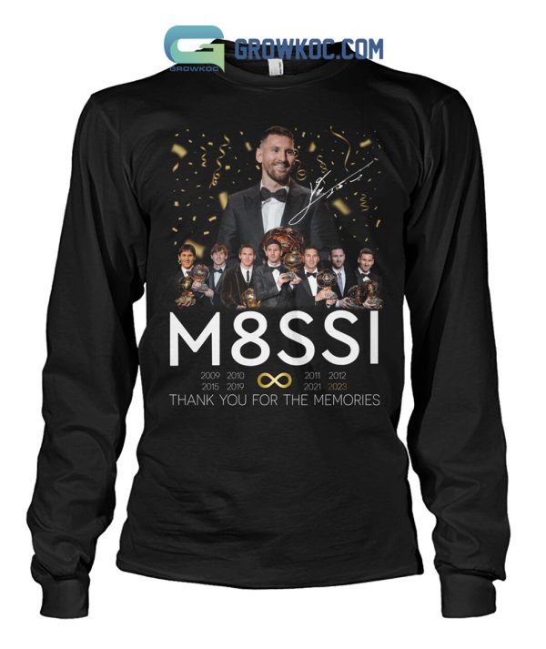 Messi 8 Ballon d or 2023 Memories T Shirt