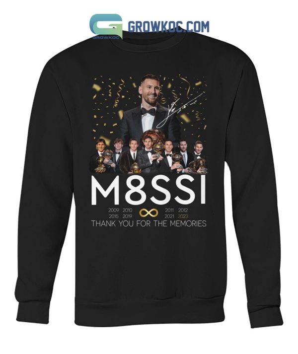 Messi 8 Ballon d or 2023 Memories T Shirt