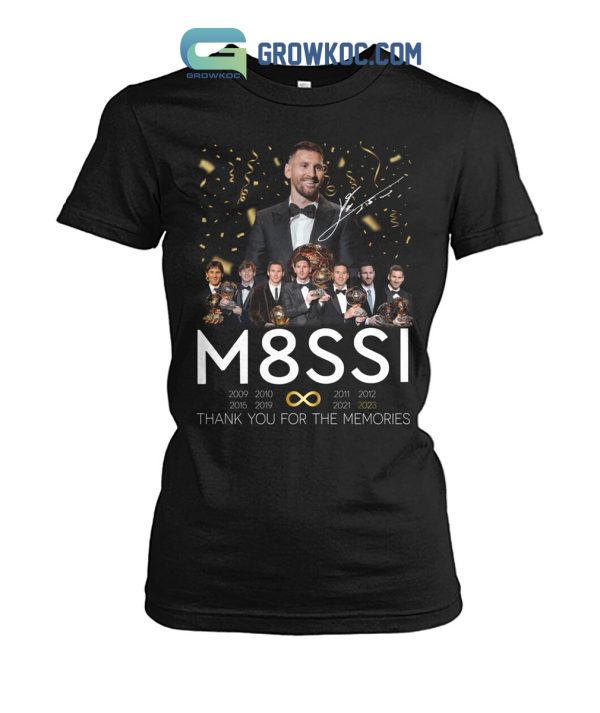 Messi 8 Ballon d or 2023 Memories T Shirt