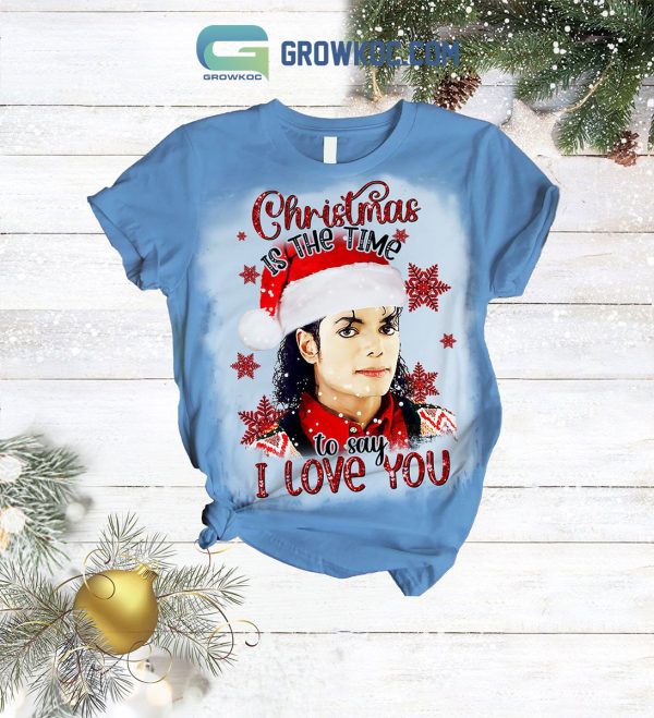 Michael Jackson Christmas Is The Time To Say I Love You Pajamas Set