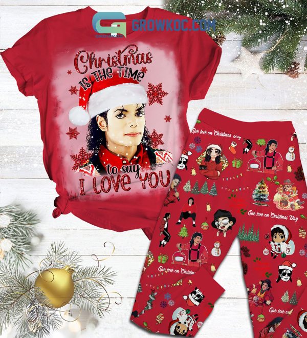 Michael Jackson Give Love On Christmas Day Pajamas Set