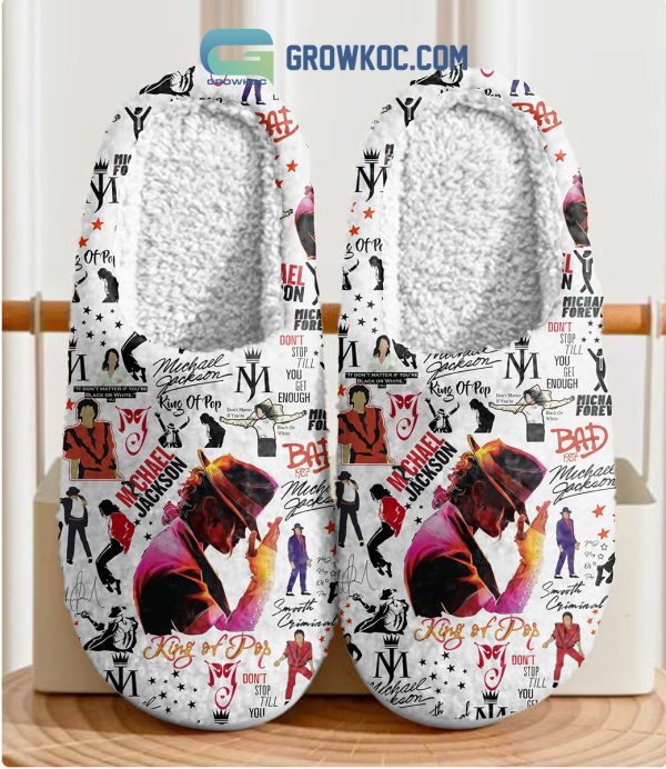 Michael Jackson King Of Pop Do Not Stop Till You Get Enough Smooth Criminal House Slippers