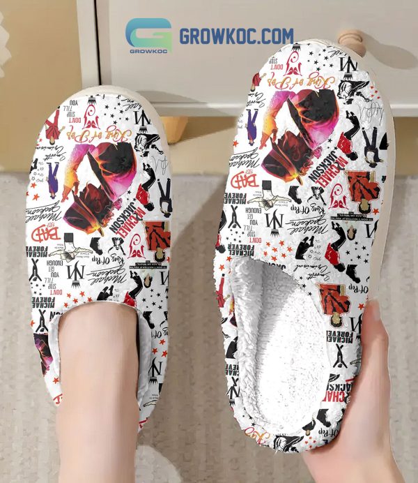 Michael Jackson King Of Pop Do Not Stop Till You Get Enough Smooth Criminal House Slippers