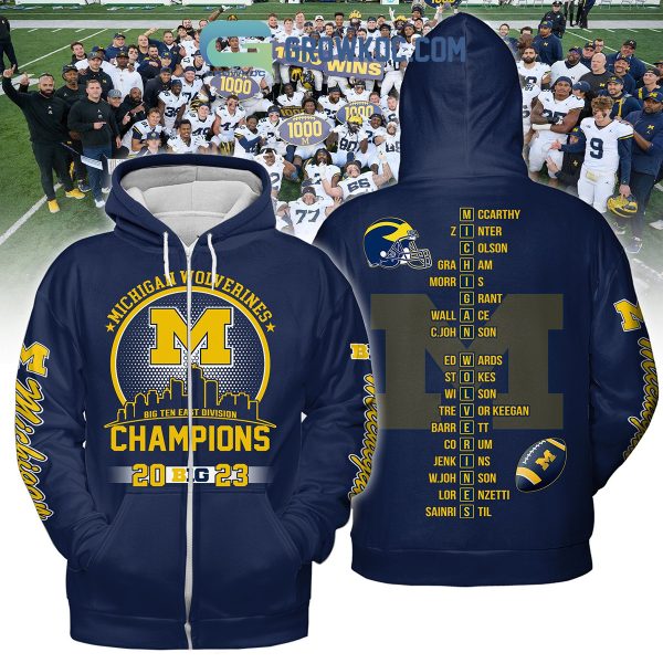 Michigan Wolverines 2023 Big Ten Champions Hoodie T Shirt