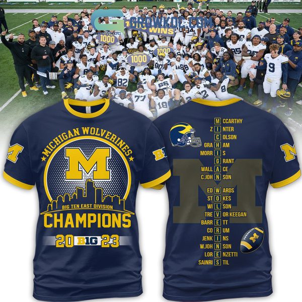 Michigan Wolverines 2023 Big Ten Champions Hoodie T Shirt