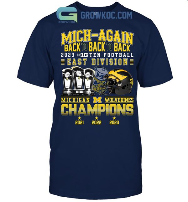 Michigan Wolverines 2023 Champions Big Ten T Shirt