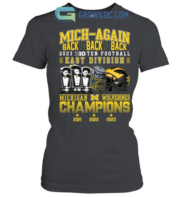 Michigan Wolverines 2023 Champions Big Ten T Shirt