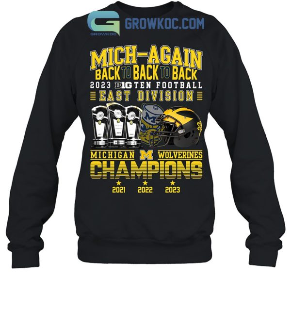 Michigan Wolverines 2023 Champions Big Ten T Shirt