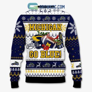 Michigan Wolverines Michigan Go Blue Christmas Ugly Sweater
