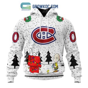 Montreal Canadiens NHL Mix Snoopy Peanuts Christmas Personalized Hoodie T Shirt