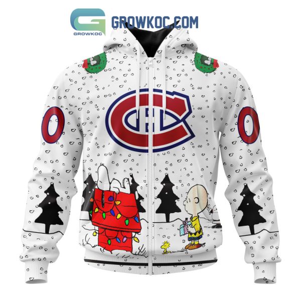 Montreal Canadiens NHL Mix Snoopy Peanuts Christmas Personalized Hoodie T Shirt