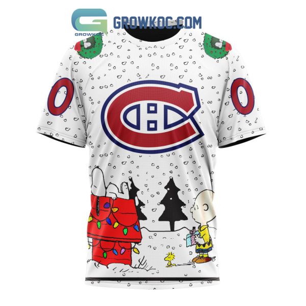 Montreal Canadiens NHL Mix Snoopy Peanuts Christmas Personalized Hoodie T Shirt