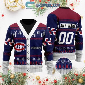 Montreal Canadiens Supporter Christmas Holiday Personalized Ugly Sweater