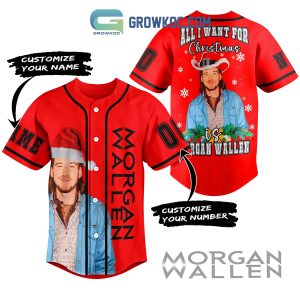 Morgan Wallen All I Want For Christmas Is You Personalized Baseball Jersey