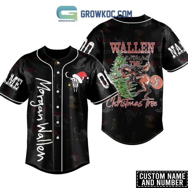 Morgan Wallen Around The Christmas Tree Personalized Baseball Jersey