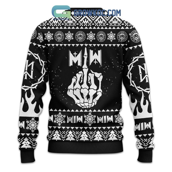Motionless in White Gothic Metal Rock Band MIW Christmas Winter Holidays Ugly Sweater