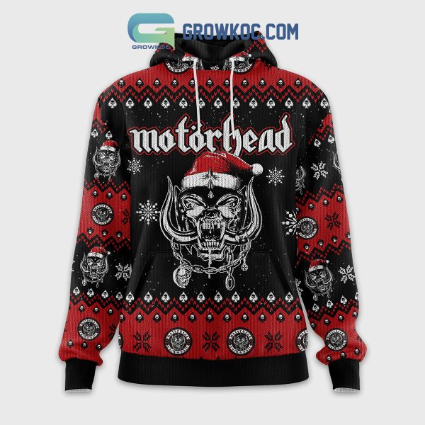 Motorhead Rock Band Merry Christmas Zip Hoodie Sweater