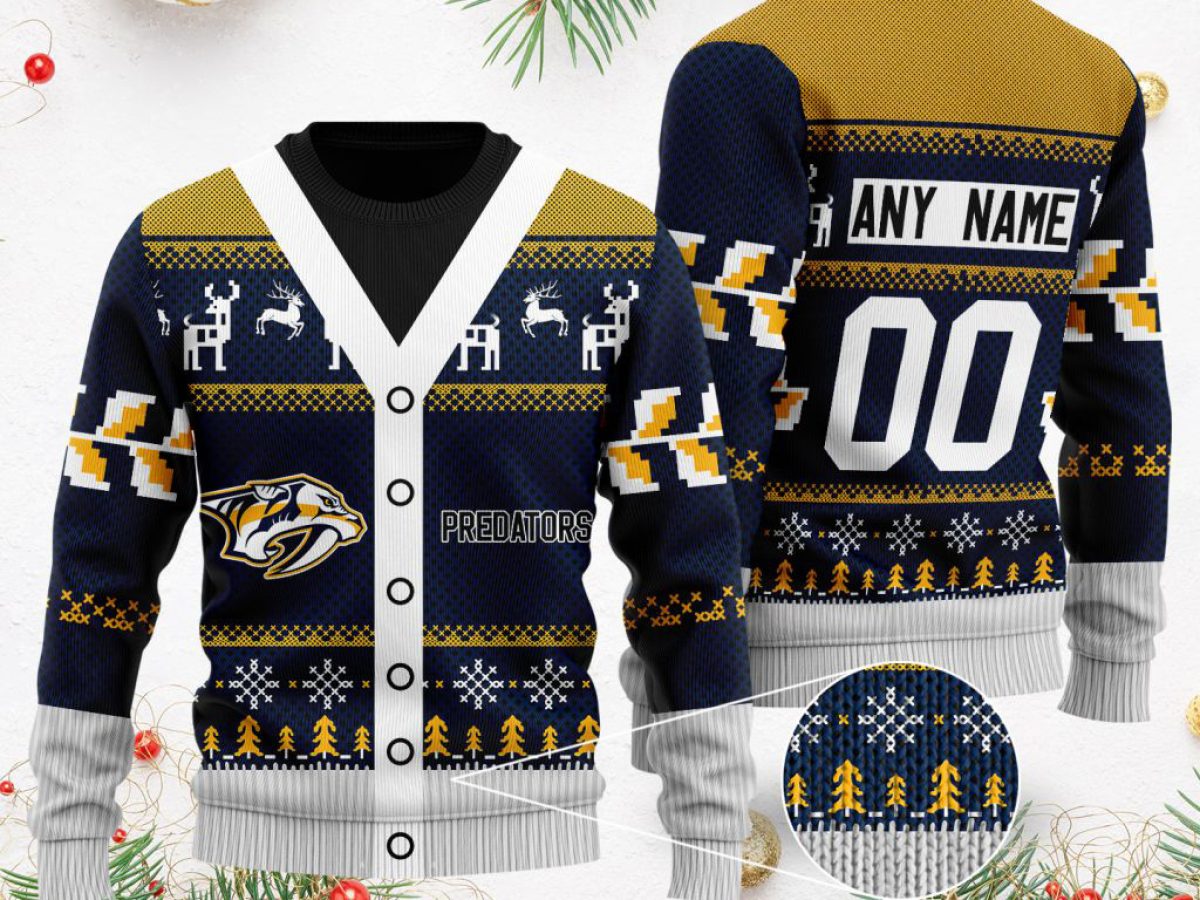 nashville predators christmas sweater