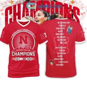 Nebraska Cornhuskers Outright Big Ten Champions 2023 Player Name Puzzle Hoodie T Shirts
