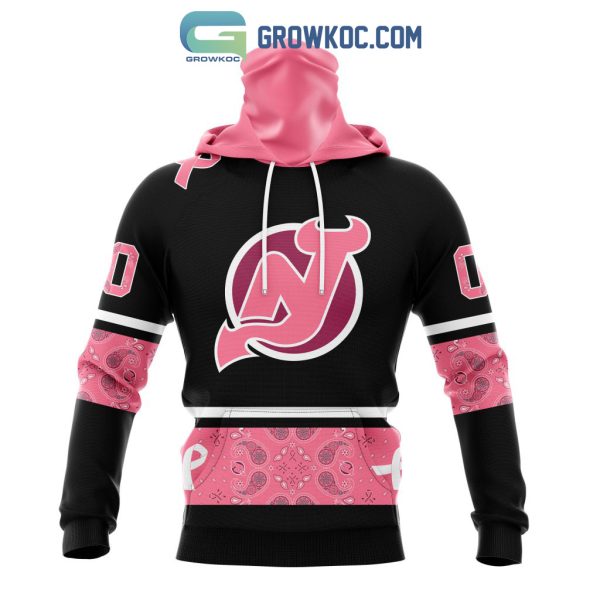 New Jersey Devils NHL Special Style Paisley In October We Wear Pink Breast Cancer Personalized Hoodie T Shirt