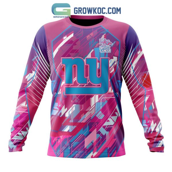New York Giants NFL Special Design I Pink I Can! Fearless Again Breast Cancer Hoodie T Shirt
