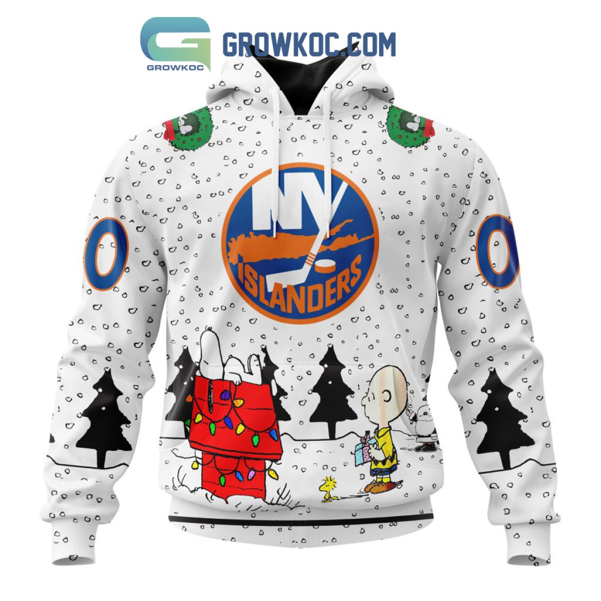 NHL New York Islanders Snoopy Charlie Brown Woodstock Christmas