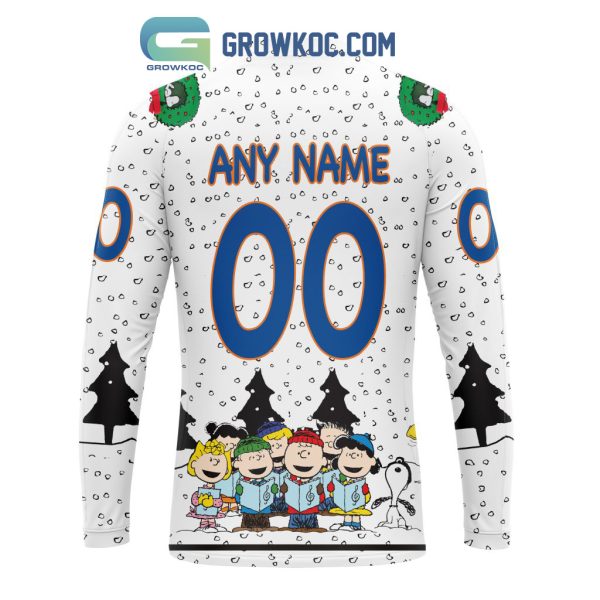 New York Islanders NHL Mix Snoopy Peanuts Christmas Personalized Hoodie T Shirt