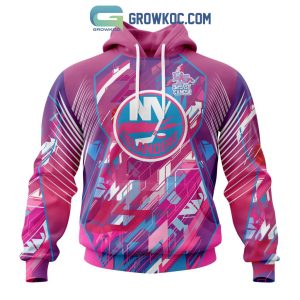 New York Islanders NHL Special Design I Pink I Can! Fearless Again Breast Cancer Hoodie T Shirt