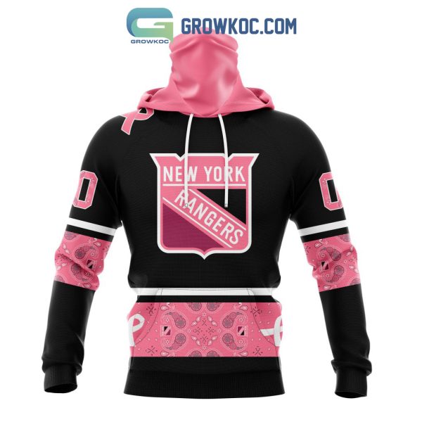 New York Rangers NHL Special Style Paisley In October We Wear Pink Breast Cancer Personalized Hoodie T Shirt