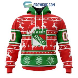 New York Rangers Special Santa Claus Christmas Is Coming Personalized Hoodie T Shirt
