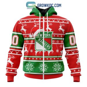 New York Rangers Special Santa Claus Christmas Is Coming Personalized Hoodie T Shirt