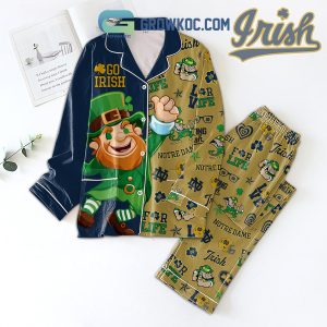 Notre Dame Fighting Irish Go Irish For Life Pajamas Set