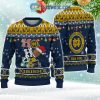 Ohio State Buckeyes NCAA Ho Ho Ho Snow Christmas Personalized Ugly Sweater