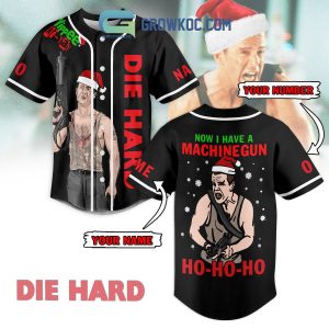 Now I Have A Machine Gun Christmas Personalized Baseball Jersey