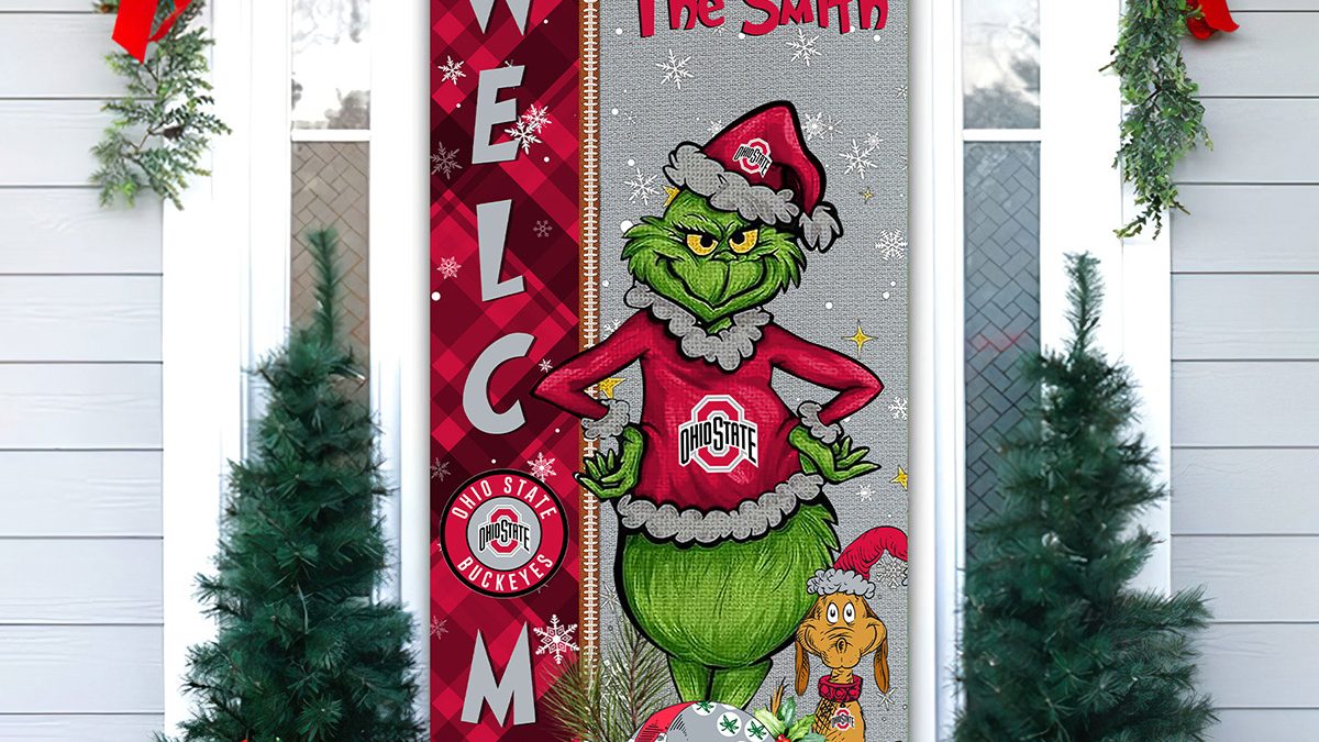 Ohio State Buckeyes Baby Groot And Grinch Best Friends Football