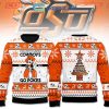 Ohio State Buckeyes Santa Would Never Wear Blue Christmas Ugly Sweater